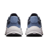 Men's On Cloudnova Rift active life sneakers in black and white with breathable mesh and cushioned sole, designed for comfort and performance.
