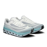 On Cloudflow 5 AD women's running shoes in black with white accents, featuring breathable mesh and cushioned soles for active life.