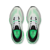 Men's On Cloudrunner 3 Max road running shoes in black with white accents, featuring a sleek design and cushioned sole.
