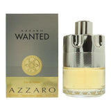 Azzaro Wanted cologne EDT 3.4 oz bottle, new in box, featuring sleek glass design and silver cap, for men’s fragrance.