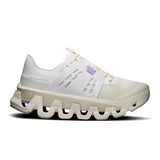 Women's On Cloudswift Amp active running shoes with gray and pink accents, featuring lightweight cushioning and durable outsole.