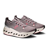 On Cloudsurfer Max women's road running shoe with cushioned midsole and breathable mesh upper, designed for comfort and performance.