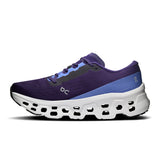 Women's On Cloudmonster 3 road running shoes with breathable mesh and cushioned sole, designed for comfort and performance.