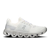 Men's On Cloudswift 4 road running shoes in black and white, featuring sleek design and cushioning for comfort during runs.