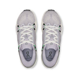 Women's On Cloudsurfer 2 road running shoes in grey with white accents, showcasing lightweight design and breathable mesh upper.