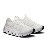 Women's On Cloudswift Amp active life sneaker with black and white design, featuring cushioned sole and breathable upper.
