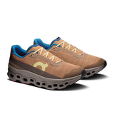 Men's On Cloudmonster Void Limited Edition running shoes in ivory and dust color, featuring active life design and cloud cushioning.