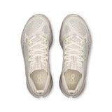 Women's On Cloudsurfer Max road running shoes with cushioned design and sleek gray and blue colorway.