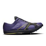 Women's On Cloudspike XC track shoes with black and white design, featuring lightweight construction and breathable mesh uppers.