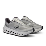 On Cloudsurfer Next women's road running shoes with breathable mesh uppers and cushioned soles for comfortable running.