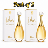 Dior J'adore Eau de Parfum for Women in 3.4 oz bottle, floral fragrance with elegant glass container and gold accents.