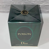 Dior Poison Eau de Toilette spray for women, 3.4 fl oz, in a sleek fragrance bottle with elegant design.