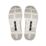 Men's On Cloudmonster Void active life sneakers with black and white design, showcasing the lightweight running shoe with cloud cushioning.