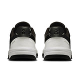 Men's On THE ROGER Clubhouse tennis shoes with white and blue design, featuring cushioned sole and sporty athletic style.