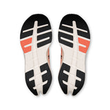 Women's On Cloudrunner 3 road running shoes in black and white with cushioned soles and sleek athletic design.