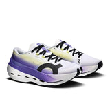 Women's On Cloudboom Max road running shoes with breathable mesh upper and cushioned sole, designed for speed and comfort.