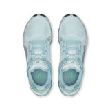 Women's On Cloudflow 5 road running shoes in black with white accents, featuring lightweight cushioning and breathable mesh uppers.