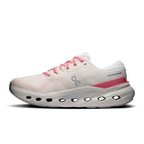 Women's On Cloudrunner 3 road running shoes in black and white, featuring breathable mesh and cushioned soles for comfort.