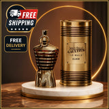 Jean Paul Gaultier Le Male Elixir men's fragrance spray, 4.2 oz, featuring a sleek bottle design and masculine scent.
