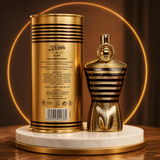 Jean Paul Gaultier Le Male Elixir men's fragrance bottle, 125ml, with sleek design and label visible.
