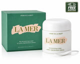 Bloomvera La Mer Crème de la Mer moisturizing cream in a 3.4 oz jar, showcasing its rich, luxurious texture and elegant packaging.