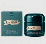 Bloomvera La Mer The Rejuvenating Night Cream 2 oz jar showing smooth cream inside, ideal for skincare and overnight rejuvenation