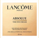 Lancôme Absolue Revitalizing Eye Cream in 20ml jar, featuring luxurious skincare for around the eyes by Bloomvera.