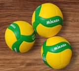 Yellow and green Mikasa mini volleyball for training, designed for sports practice by Bloomvera.