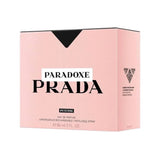 Prada Paradoxe Intense 3.0 oz EDP perfume spray for women, in box, featuring elegant bottle design and branding details.