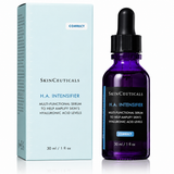 SkinCeuticals H.A. Intensifier hyaluronic acid serum in a 30ml bottle, designed for skin hydration and multi-functional skincare.