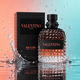 Valentino Uomo Born in Roma Coral Fantasy EDT for Men, 100ml fragrance bottle with vibrant coral design by Bloomvera