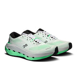 Men's On Cloudrunner 3 Max road running shoes in gray with cushioned soles and sleek design.