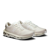 On Cloudzone women's active life shoes in black and white, featuring lightweight design and cushioned soles for comfort.