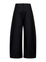 Men's high-waisted wide-leg pleated casual pants from Trendsi, featuring a relaxed fit and comfortable fabric.
