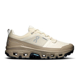 Men's On Cloudrock Low Waterproof hiking shoes with rugged outsole and waterproof upper, designed for outdoor adventures.
