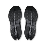 Men's On Cloudrunner 3 road running shoes in black and grey with cushioned soles and breathable mesh uppers.