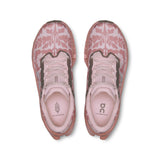 Women’s On Cloudmonster 3 FP Movement road running shoes, featuring breathable mesh and cushioned soles for comfort.