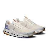 On Cloudnova Form 2 women's limited edition ivory and dew active life sneakers, featuring sleek design and breathable material.