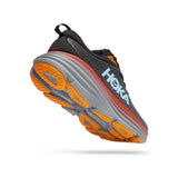 Men's Hoka Bondi 8 running shoes in D-width, featuring a sleek design with supportive cushioning and breathable mesh uppers.