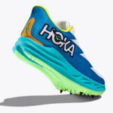 Hoka Crescendo MD running shoes in black with white soles, designed for durability and comfort during training and sports activities.