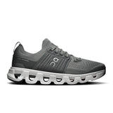 Men's On Cloudswift 4 road running shoes with a sleek design and breathable upper in black and white.
