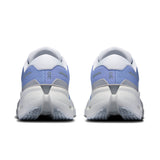 Women's On Cloudrunner 3 road running shoes in gray and pink with cushioned soles and breathable mesh uppers.