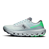 On Cloudvista 3 women's trail running shoes featuring lightweight design and durable outsole for off-road running.