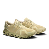 On Cloud 6 women's active life sneakers showing a sleek gray and white design with cushioned soles for comfort and support.