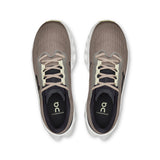 On Cloudmonster 3 women's road running shoes with lightweight design and cushioned sole, shown in a side view.
