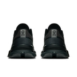 On Cloudpulse Pro women's training shoes in black with white accents, featuring lightweight design and cushioned soles for active workouts.