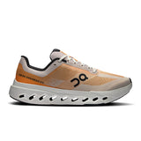 Men's On Cloudsurfer Next road running shoes in black and blue, featuring lightweight cushioning and breathable mesh upper.