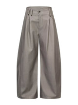 Men's high-waisted wide-leg pleated casual pants from Trendsi, shown in a relaxed fit with front pleats and comfortable fabric.