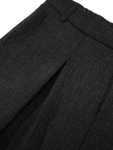 Men's high-waisted pleated wide-leg capri pants by Trendsi, showing the relaxed fit and stylish design with pleats and wide legs.