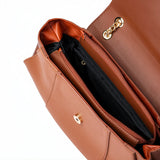 Brown Trapeze Handbag